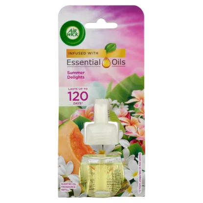 Air Wick Essential Oils Nyári Hangulat elektromos utántöltő légfrissítő készülékhez 19 ml termékhez kapcsolódó kép