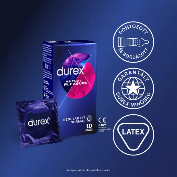 Durex Mutual Pleasure óvszer 10 db termékhez kapcsolódó kép