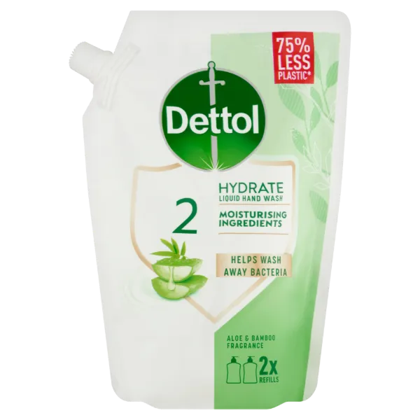 Dettol Aloe Vera és Bambusz folyékony szappan utántöltő 500 ml termékhez kapcsolódó kép