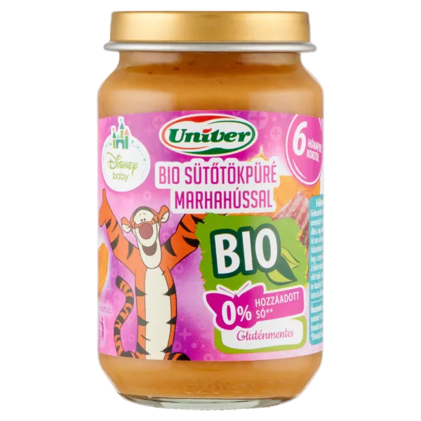 Univer bio sütőtökpüré marhahússal bébiétel, 6 hónapos kortól 163 g termékhez kapcsolódó kép