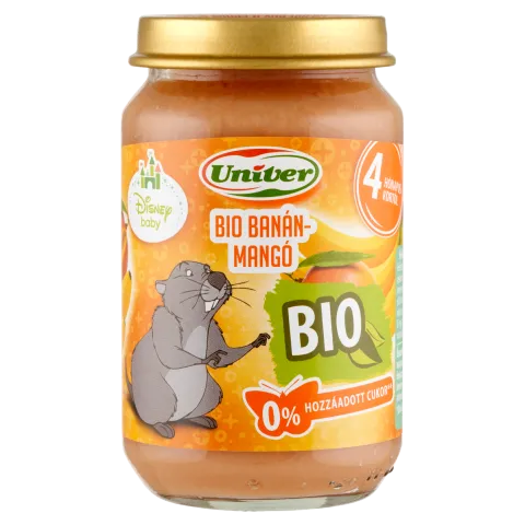 Univer bio banán-mangó bébidesszert 4 hónapos kortól 163 g termékhez kapcsolódó kép