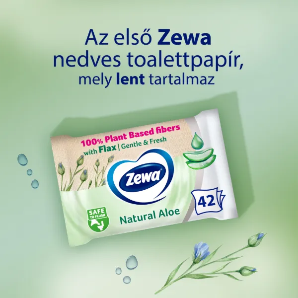 Zewa Natural Aloe nedves toalettpapír 42 db termékhez kapcsolódó kép
