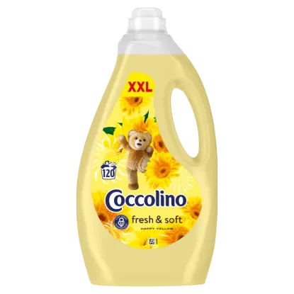 Coccolino Fresh & Soft Happy Yellow öblítőkoncentrátum 120 mosás 3000 ml termékhez kapcsolódó kép