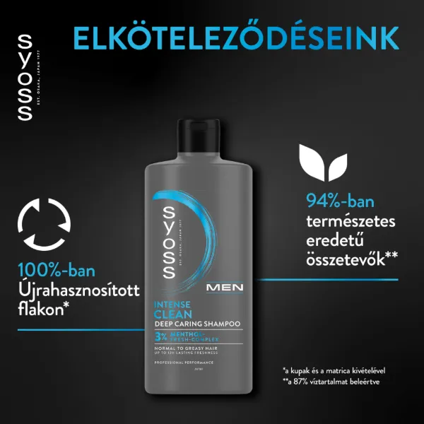 Syoss Men Intenzív Clean mélyápoló sampon 440 ml termékhez kapcsolódó kép