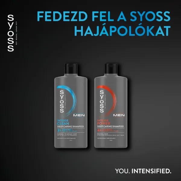 Syoss Men Intenzív Clean mélyápoló sampon 440 ml termékhez kapcsolódó kép