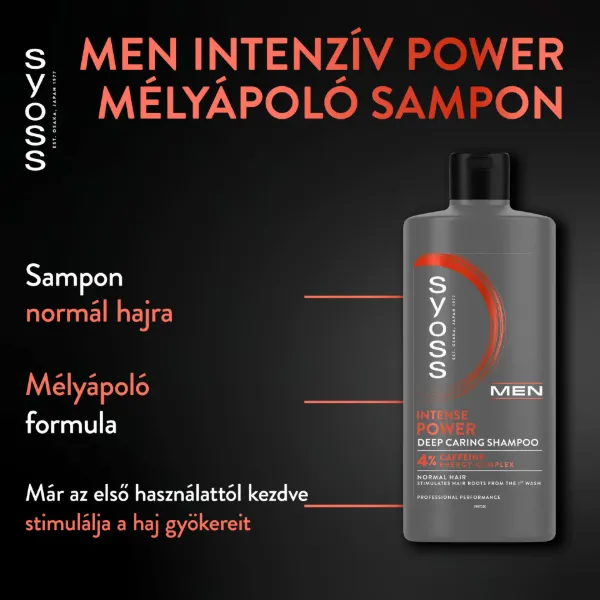 Syoss Men Intenzív Power mélyápoló sampon 440 ml termékhez kapcsolódó kép