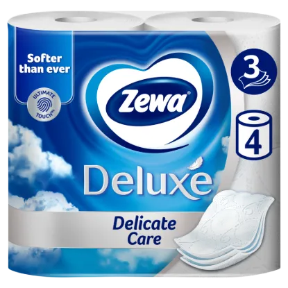 Zewa Deluxe Delicate Care toalettpapír 3 rétegű 4 tekercs termékhez kapcsolódó kép