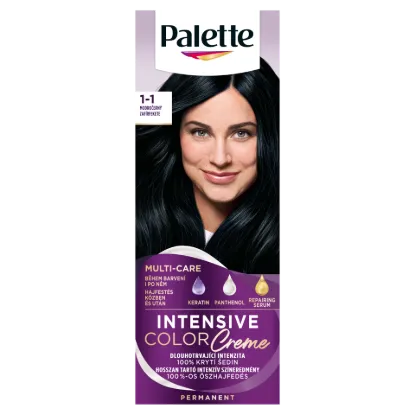 Palette Intensive Color Creme tartós hajfesték 1-1 zafír fekete  termékhez kapcsolódó kép