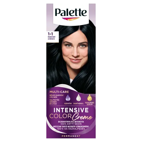 Palette Intensive Color Creme tartós hajfesték 1-1 zafír fekete  termékhez kapcsolódó kép
