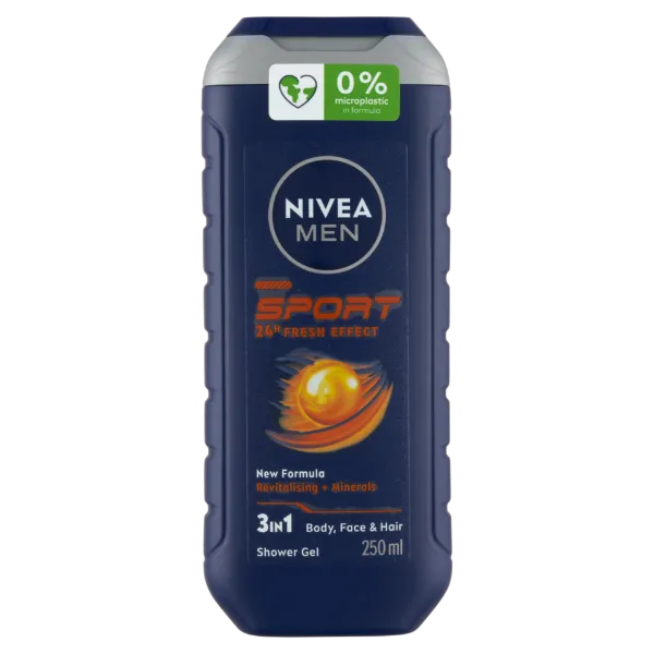 NIVEA MEN Sport 3 az 1-ben tusfürdő testre, arcra, hajra 250 ml termékhez kapcsolódó kép