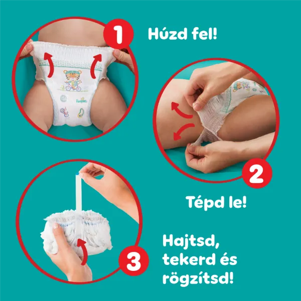 Pampers Active Baby Bugyipelenka, Méret 3, 128 Bugyipelenka, 6kg-11kg termékhez kapcsolódó kép