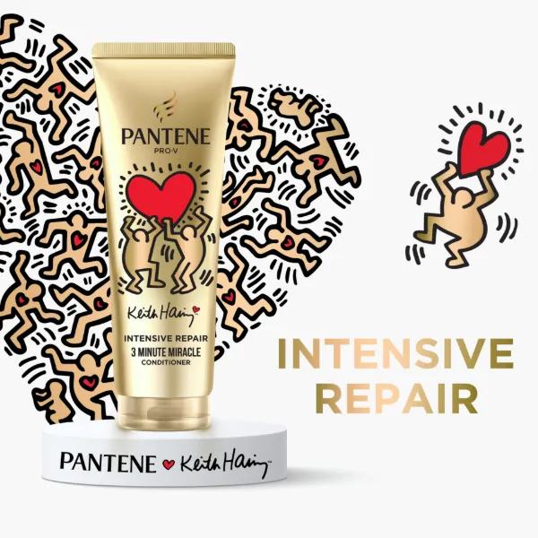 Pantene x Keith Haring különleges művészkiadás balzsam 220ml. Száraz, károsodott hajra termékhez kapcsolódó kép