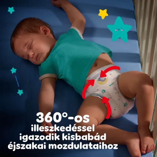 Pampers Night Pants Éjszakai Bugyipelenka, Méret: 4, 25 db, 9kg-15kg termékhez kapcsolódó kép