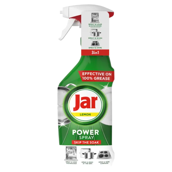 Jar Power Spray, 3 az 1-ben,Könnyű tisztítás és ragyogás az edényekhez és a konyhához, citrom,500 ml termékhez kapcsolódó kép