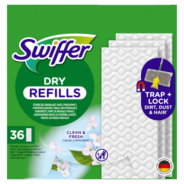 Swiffer Sweeper Száraz Padlótörlő Utántöltő, 36 db, Összegyűjti És Magába Zárja A Port termékhez kapcsolódó kép