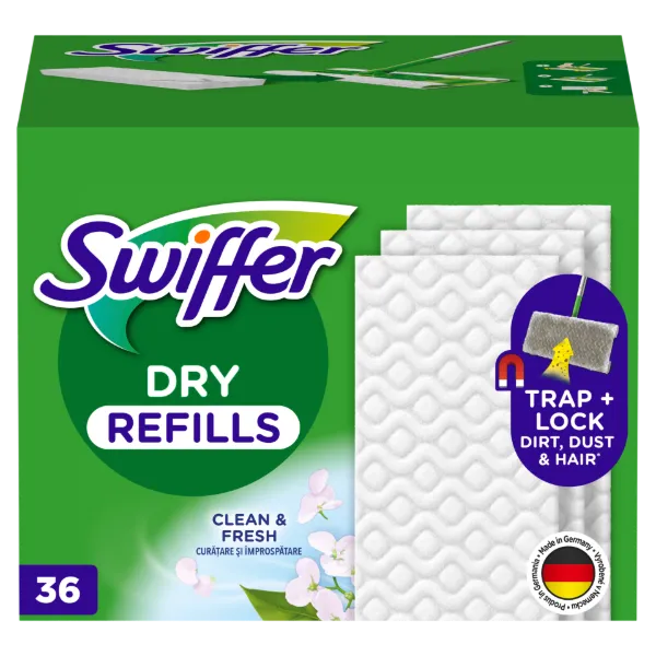 Swiffer Sweeper Száraz Padlótörlő Utántöltő, 36 db, Összegyűjti És Magába Zárja A Port termékhez kapcsolódó kép