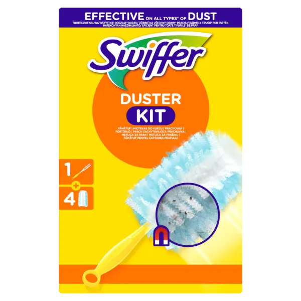 Swiffer Trap & Lock Portalanító Készlet (1 db Nyél + 4 db Utántöltő) termékhez kapcsolódó kép