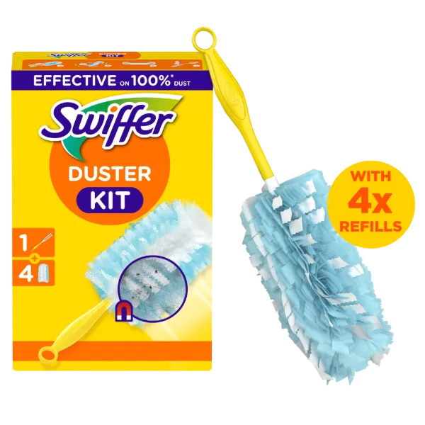 Swiffer Trap & Lock Portalanító Készlet (1 db Nyél + 4 db Utántöltő) termékhez kapcsolódó kép