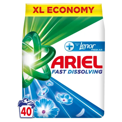 Ariel Mosópor, 2.2 kg, 40 Mosáshoz, + Touch Of Lenor Fresh Air termékhez kapcsolódó kép