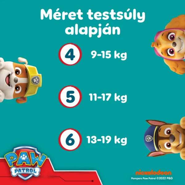 Pampers Active Baby Bugyipelenka Mancs Őrjárat Kiadás, Méret: 4, 72 db Pelenka, 9kg-15kg termékhez kapcsolódó kép