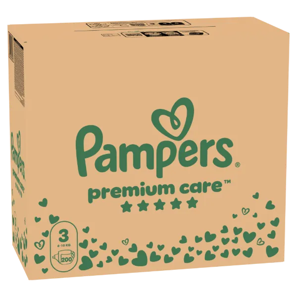 Pampers Premium Care Pelenka - havi pelenkacsomag, Méret: 3, 200 db, 6kg-10kg termékhez kapcsolódó kép