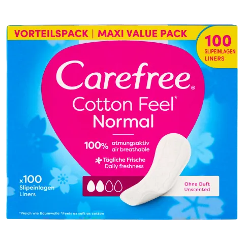 Carefree Cotton Feel Normal illatanyagmentes tisztasági betét 100 db termékhez kapcsolódó kép