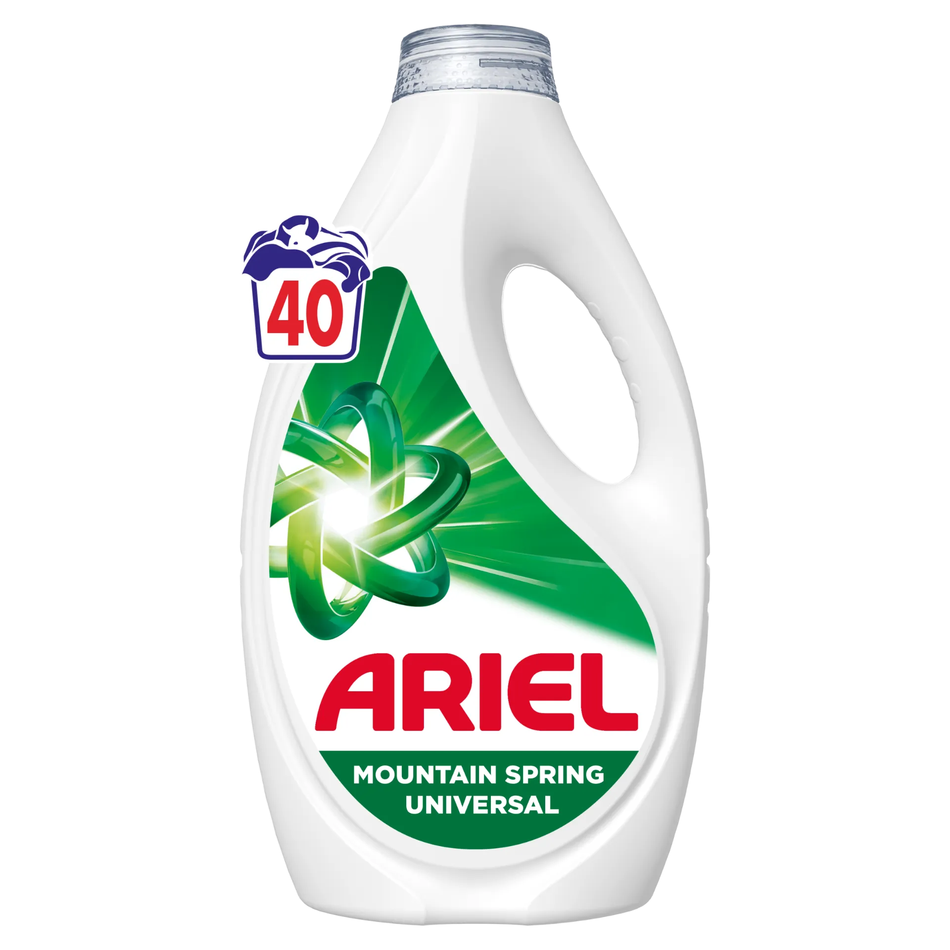 Ariel Mountain Spring Universal Folyékony Mosószer, 1.8 l, 40 Mosáshoz