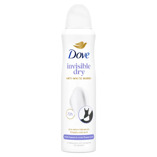 Dove Invisible Dry White Freesia & Violet Flower izzadásgátló 150 ml  termékhez kapcsolódó kép