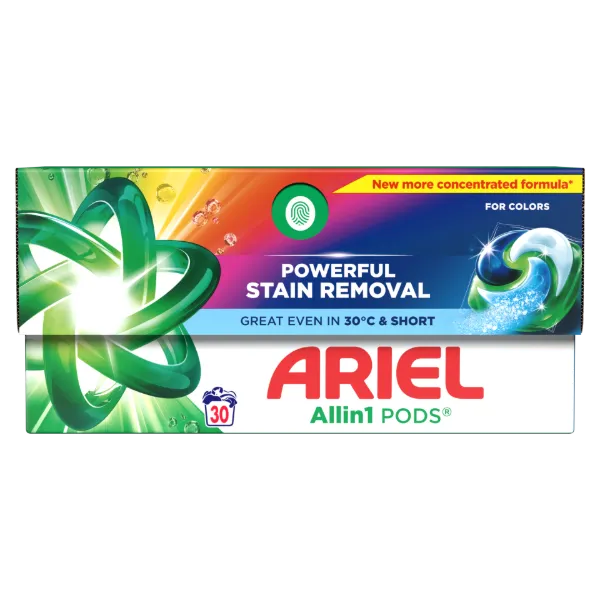 Ariel Allin1 PODS Folyékony Mosókapszula Színes Ruhákhoz, 30 Mosáshoz termékhez kapcsolódó kép