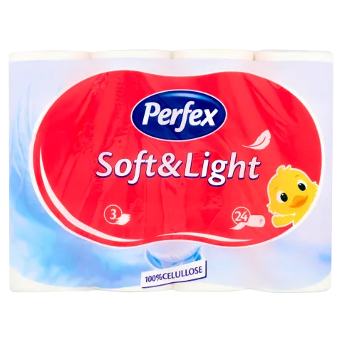 Perfex Soft & Light toalettpapír 3 rétegű 24 tekercs termékhez kapcsolódó kép