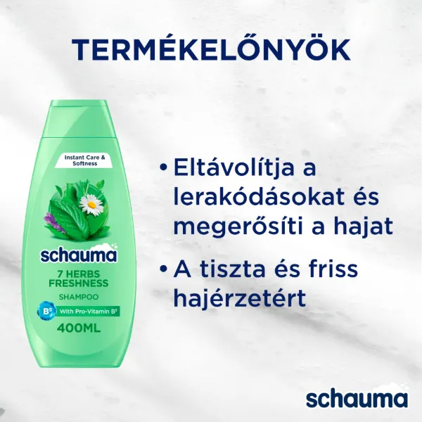 Schauma 7 gyógynövény sampon 400 ml termékhez kapcsolódó kép
