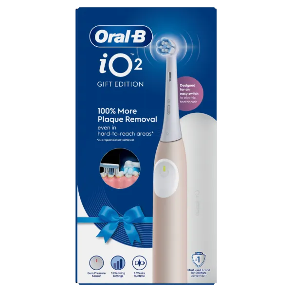 Oral-B iO 2 Elektromos Fogkefe, Calm Pink termékhez kapcsolódó kép