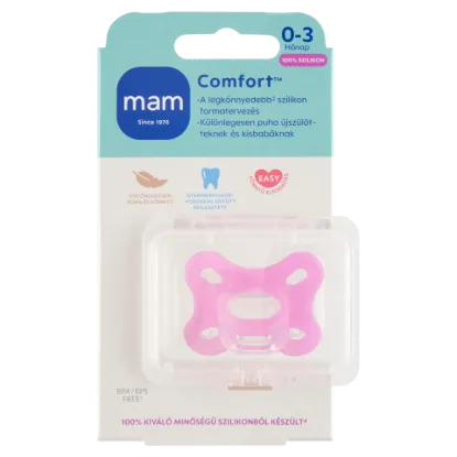 MAM Comfort 100% szilikon cumi 0-3 hónap termékhez kapcsolódó kép