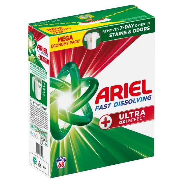 Ariel Mosópor +OXI Power Effect, 3.74 kg, 68 Mosáshoz termékhez kapcsolódó kép