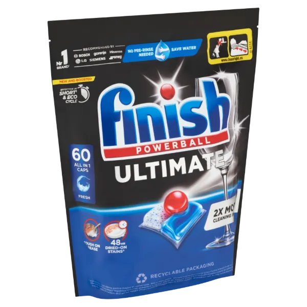 Finish Powerball Ultimate All in 1 Fresh mosogatógép kapszula 60 db 774 g termékhez kapcsolódó kép