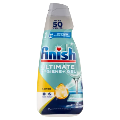 Finish Ultimate Hygiene+ Gel Citrom gépi mosogató gél 50 mosás 1000 ml termékhez kapcsolódó kép