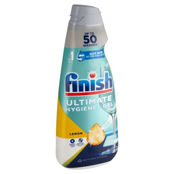 Finish Ultimate Hygiene+ Gel Citrom gépi mosogató gél 50 mosás 1000 ml termékhez kapcsolódó kép