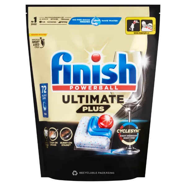 Finish Powerball Ultimate Plus Fresh mosogatógép kapszula 72 db 878 g termékhez kapcsolódó kép