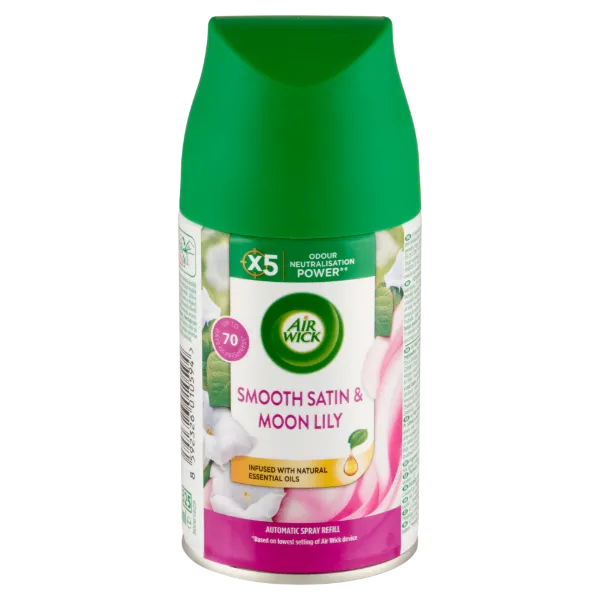 Air Wick Freshmatic Bársonyos Szatén és Éji Liliom automata légfrissítő spray utántöltő 250 ml termékhez kapcsolódó kép