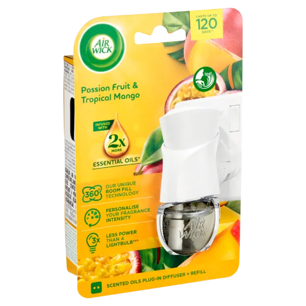 Air Wick Trópusi Mangó és Maracuja elektromos légfrissítő készülék & utántöltő 19 ml termékhez kapcsolódó kép
