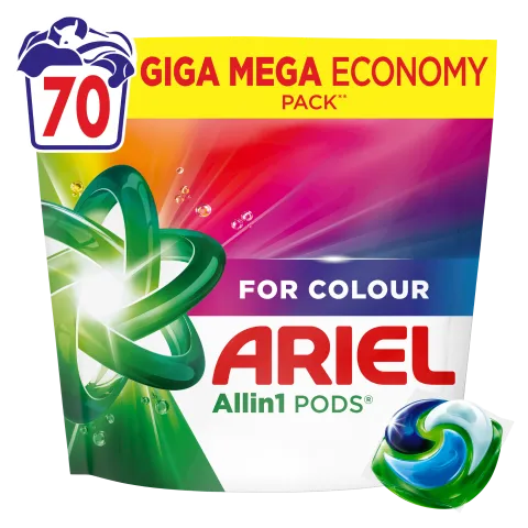 Ariel Allin1 PODS Folyékony Mosókapszula Színes Ruhákhoz, 70 Mosáshoz termékhez kapcsolódó kép