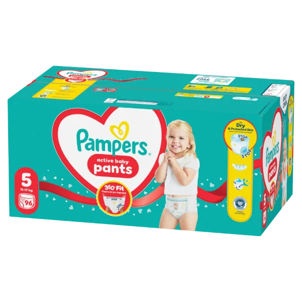 Pampers Active Baby Bugyipelenka, Méret: 5, 96 db Pelenka, 11kg-17kg termékhez kapcsolódó kép