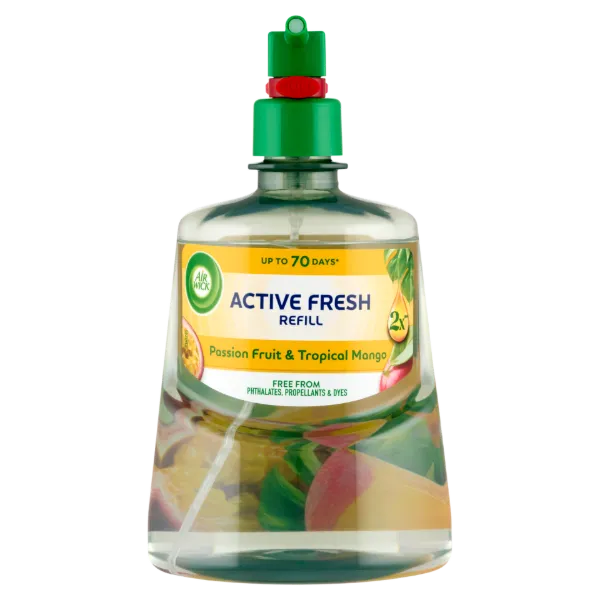 Air Wick Active Fresh Trópusi Mangó és Maracuja légfrissítő utántöltő 228 ml termékhez kapcsolódó kép