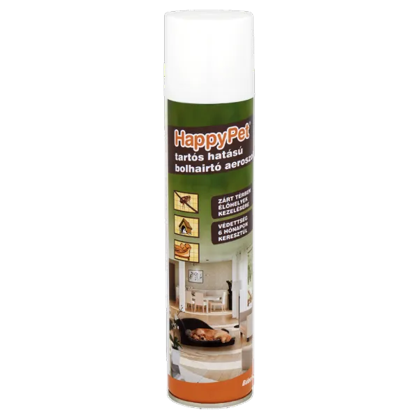 HappyPet tartós hatású bolhairtó aeroszol 300 ml termékhez kapcsolódó kép