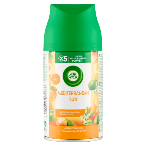 Air Wick Freshmatic Mediterrán Nyár automata légfrissítő spray utántöltő 250 ml termékhez kapcsolódó kép