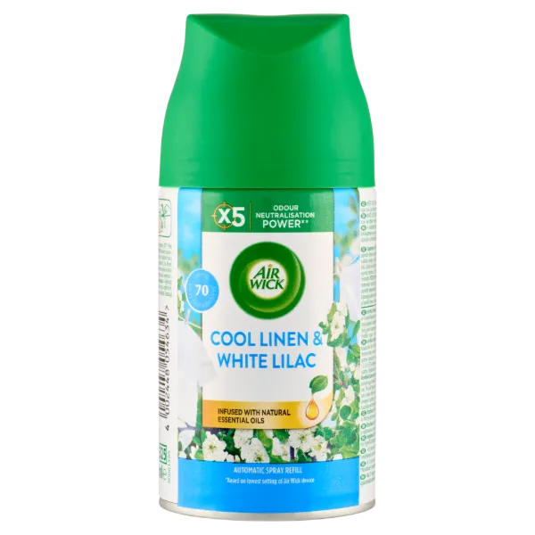 Air Wick Freshmatic Friss Ruha & Fehér Liliom automata légfrissítő spray utántöltő 250 ml termékhez kapcsolódó kép