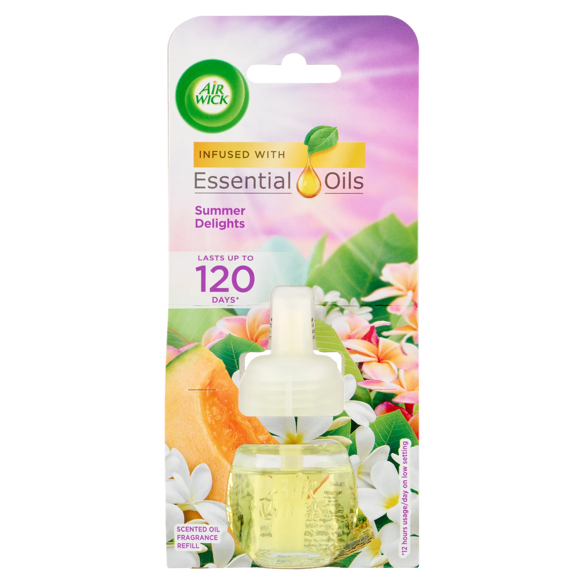 Air Wick Essential Oils Nyári Hangulat elektromos utántöltő légfrissítő készülékhez 19 ml