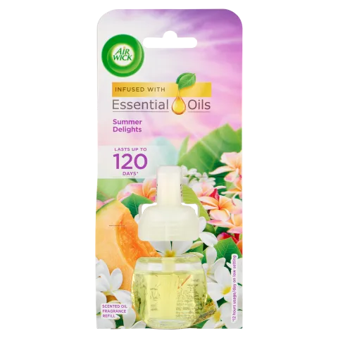 Air Wick Essential Oils Nyári Hangulat elektromos utántöltő légfrissítő készülékhez 19 ml termékhez kapcsolódó kép