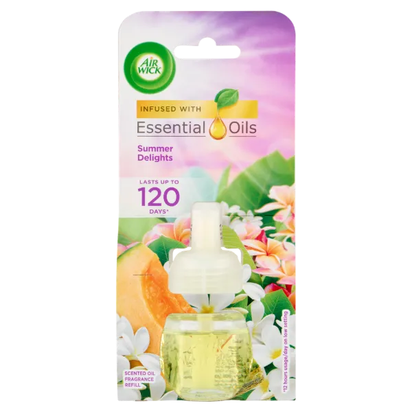 Air Wick Essential Oils Nyári Hangulat elektromos utántöltő légfrissítő készülékhez 19 ml termékhez kapcsolódó kép