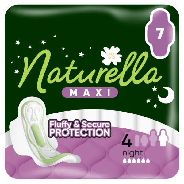 Naturella Maxi Night, 4-es méretű Szárnyas Betét, 7 termékhez kapcsolódó kép